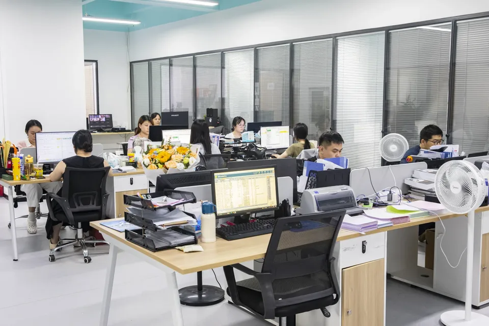 Warrior Tech sourcing and sales team at work in Shenzhen